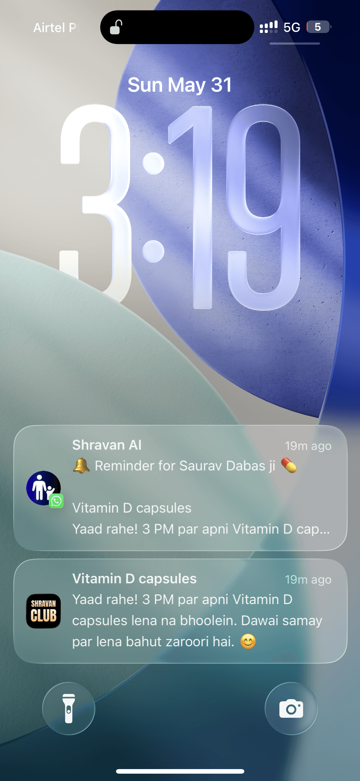 Timely alerts on your lock screen