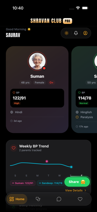 Set up your profile in 60 seconds